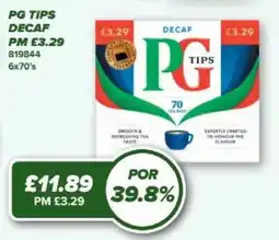 Bestway Pg tips decaf offer