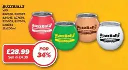 Bestway Buzzballz ready-to-drink cocktails offer