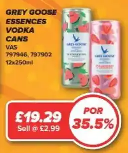 Bestway Grey Goose essences vodka cans offer