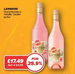 Bestway Lambrini cherry strawberry offer