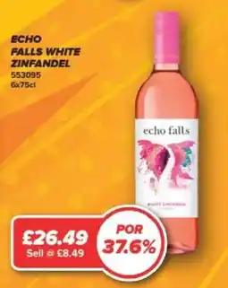 Bestway Echo Falls White Zinfandel offer