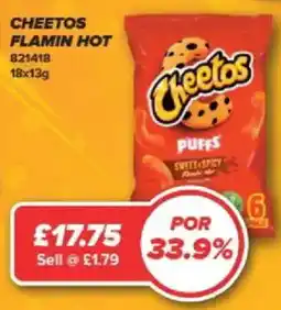 Bestway Cheetos flamin hot puffs offer