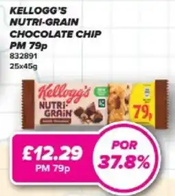 Bestway Kellogg's nutri-grain chocolate chip offer