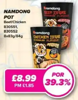 Bestway Namdong pot beef chicken offer
