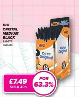 Bestway Bic cristal medium black offer