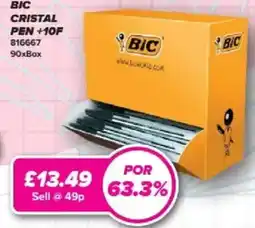 Bestway Bic cristal pen offer