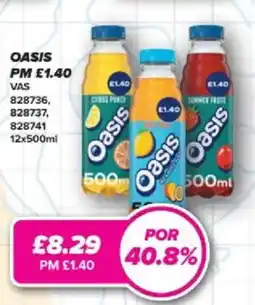 Bestway Oasis soft drinks offer