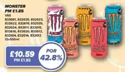 Bestway Monster energy drinks offer