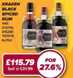 Bestway Kraken black spiced rum offer