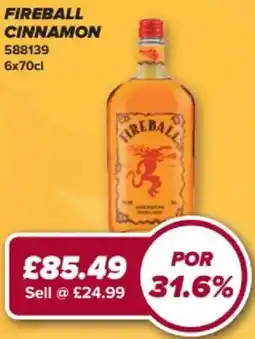 Bestway Fireball cinnamon offer