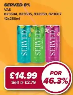 Bestway Served soft drinks offer