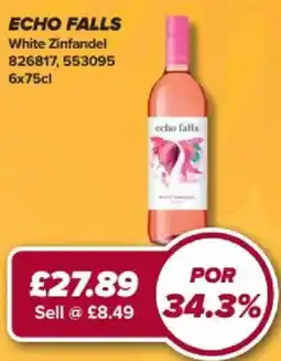 Bestway Echo Falls white zinfandel offer