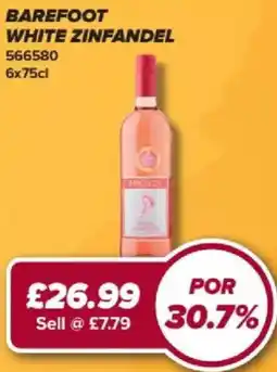 Bestway Barefoot white zinfandel offer