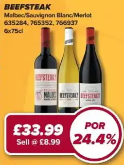 Bestway Beefsteak red wine offer