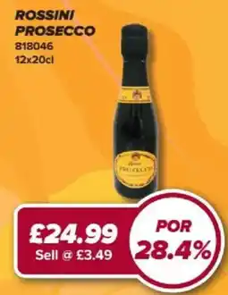Bestway Rossini prosecco offer