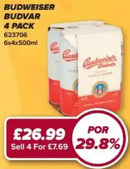 Bestway Budweiser Budvar offer