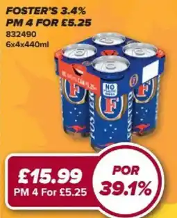Bestway Foster's beer offer