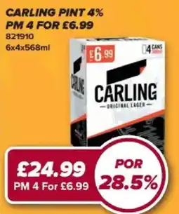 Bestway Carling pint offer