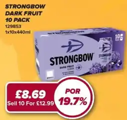 Bestway Strongbow dark fruit cider offer