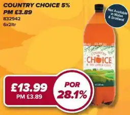 Bestway Country Choice dry apple cider offer