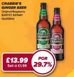 Bestway Crabbie's ginger beer offer
