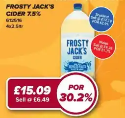Bestway Frosty Jack's cider offer
