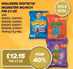 Bestway Walkers wotsits/monster munch offer