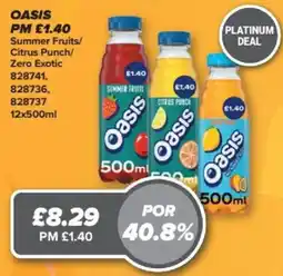 Bestway Oasis summer fruits citrus punch zero exotic offer