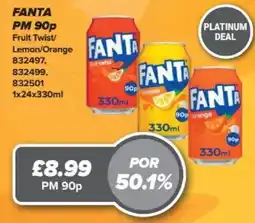 Bestway Fanta fruit twist lemon orange offer