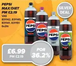 Bestway Pepsi max/diet offer