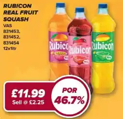 Bestway Rubicon real fruit squash offer