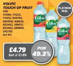 Bestway Volvic touch of fruit offer