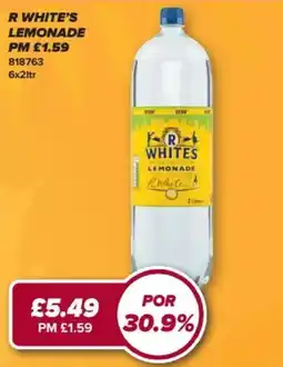 Bestway R Whites lemonade offer