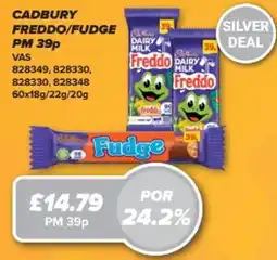 Bestway Cadbury freddo/fudge offer