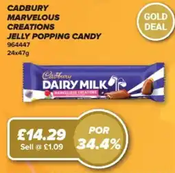 Bestway Cadbury dairy milk jelly popping candy offer