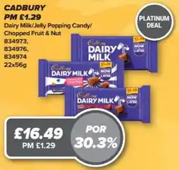 Bestway Cadbury dairy milk offer