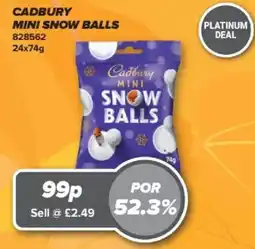 Bestway Cadbury mini snow balls offer
