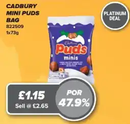 Bestway Cadbury mini puds offer