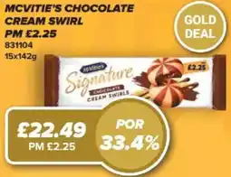 Bestway McVitie's chocolate cream swirls offer