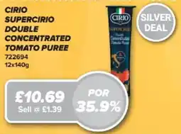 Bestway Cirio supercirio double concentrated tomato puree offer