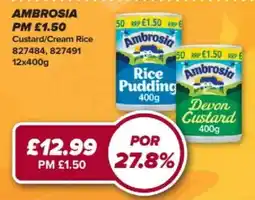 Bestway Ambrosia rice pudding offer