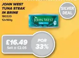 Bestway John west tuna steak in brine offer