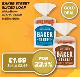 Bestway Baker Street sliced loaf offer