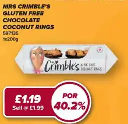 Bestway Mrs Crimble's gluten free chocolate coconut rings offer