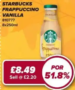 Bestway Starbucks frappuccino vanilla offer