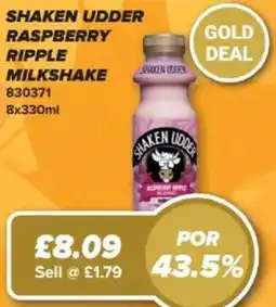 Bestway Shaken Udder raspberry ripple milkshake offer