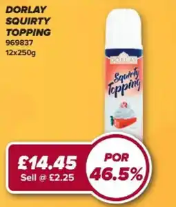 Bestway Dorlay squirty topping offer