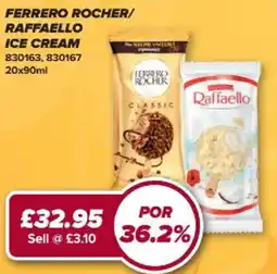 Bestway Ferrero rocher raffaello ice cream offer