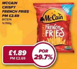 Bestway McCain crispy french fries offer