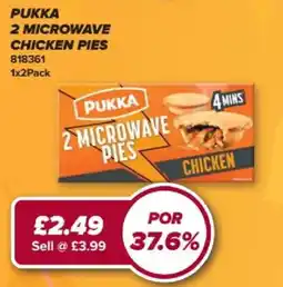 Bestway Pukka 2 microwave chicken pies offer
